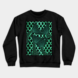 Mermaid Lover Gift Turquoise Tails Crewneck Sweatshirt